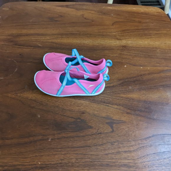 Speedo swim shoes - pink and blue, XL